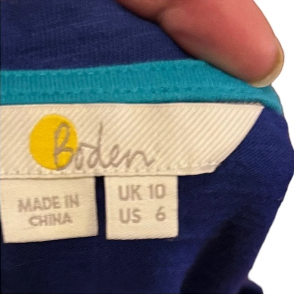 Boden Rosanna Jersey blue embroidered Tunic
Dress sz 6 - Picture 11 of 11